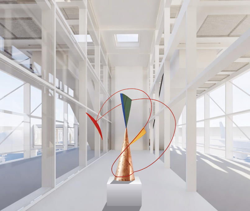 Entwurf für den begrenzt offenen Wettbewerb, Flughafen München, Erweiterung Terminal I