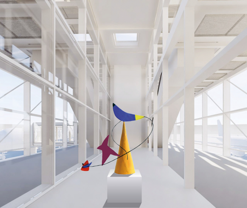 Entwurf für den begrenzt offenen Wettbewerb, Flughafen München, Erweiterung Terminal I